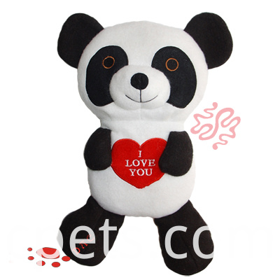 Plüschpanda zum Valentinstag plush panda for Valentine's Day